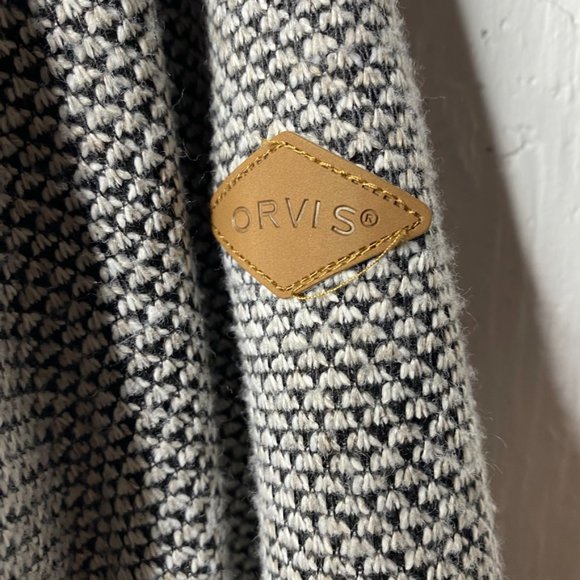 Orvis pullover tweed fleece lined 1/4 zip jacket - Picture 5 of 7